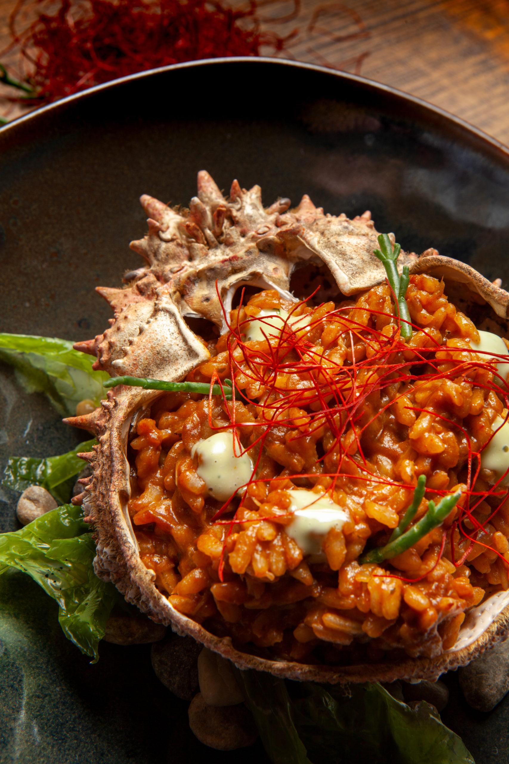 Arroz meloso de centollo de Doña Concha